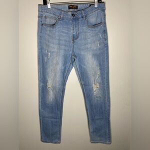 Ring of Fire Light Blue Slim Straight Jeans
